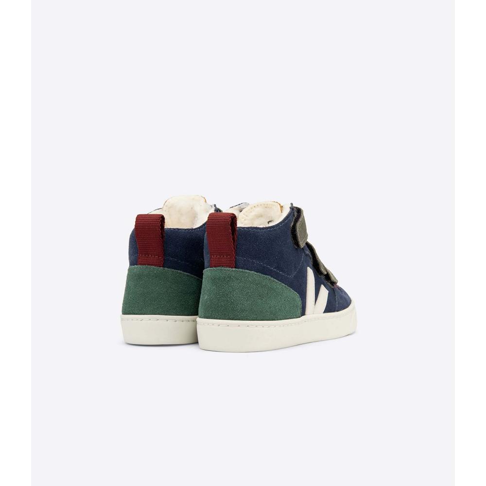 Veja V-10 MID FURED SUEDE Cipő Gyerek Kék | HU 760UZG